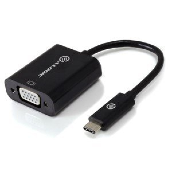 ALOGIC 15CM USB-C TO VGA ADAPTER BLACK