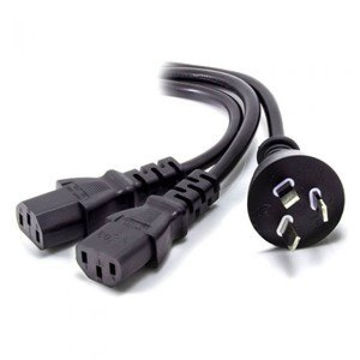 ALOGIC 2M AUS 3 MAINS PLUG TO 2x IEC C13 CABLE