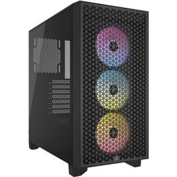 CORSAIR 3000D RGB TEMPERED GLASS MID TOWER CASE BL