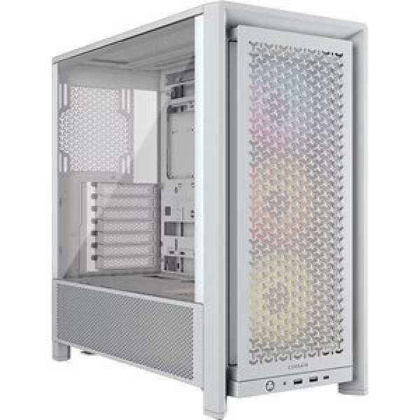 CORSAIR FRAME 4000D RS ARGB MID-TOWER PC CASE, WHI