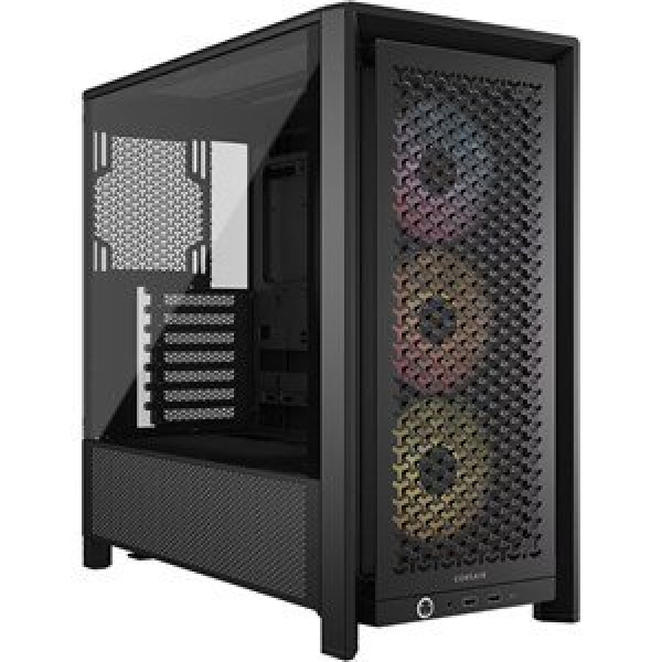 CORSAIR FRAME 4000D RS ARGB MID-TOWER PC CASE, BLA
