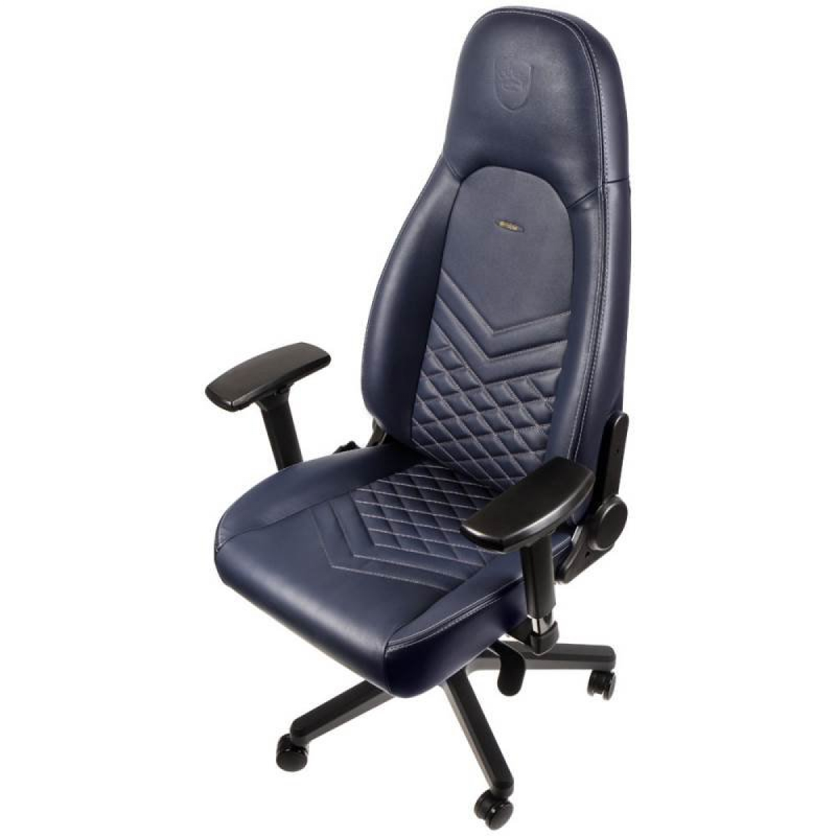 NOBLECHAIRS ICON REAL LEATHER MIDNIGHT BLUE NOBLECHAIRS ICON REAL LEATHER MIDNIGHT BLUE