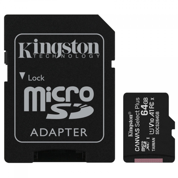 KINGSTON 64GB MICRO SDHC CL10 UHS-I