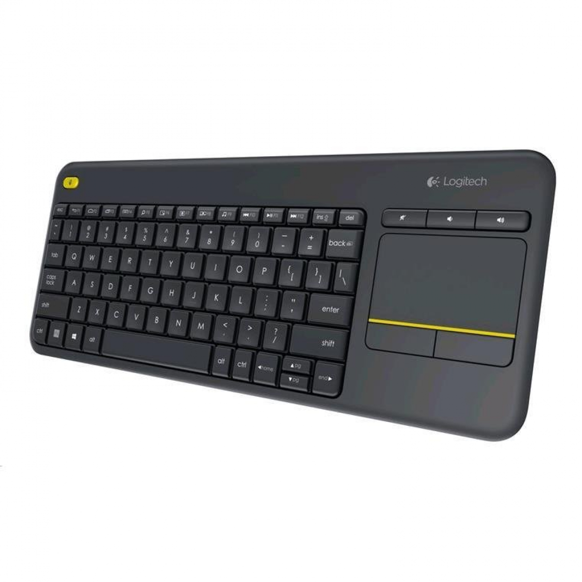 Logitech K400 Plus Wireless Touch Keyboard Black