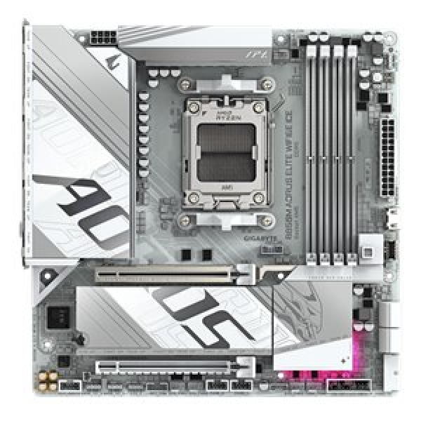 GIGABYTE B850M A ELITE WF6E ICE MOTHERBOARD