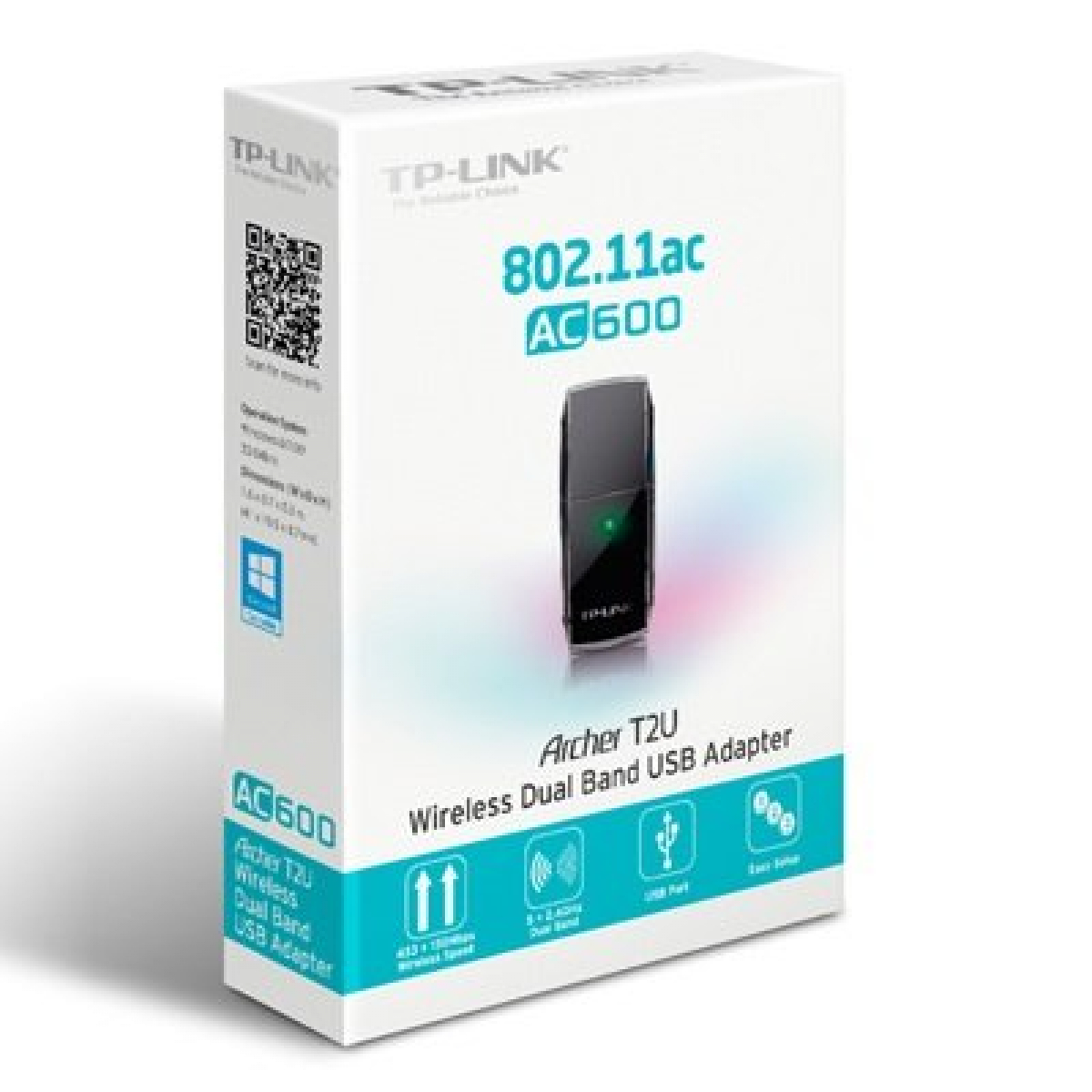 TP-LINK ARCHER T2U AC600 802.11ac USB Adaptor TP-LINK ARCHER T2U AC600 802.11ac USB Adaptor