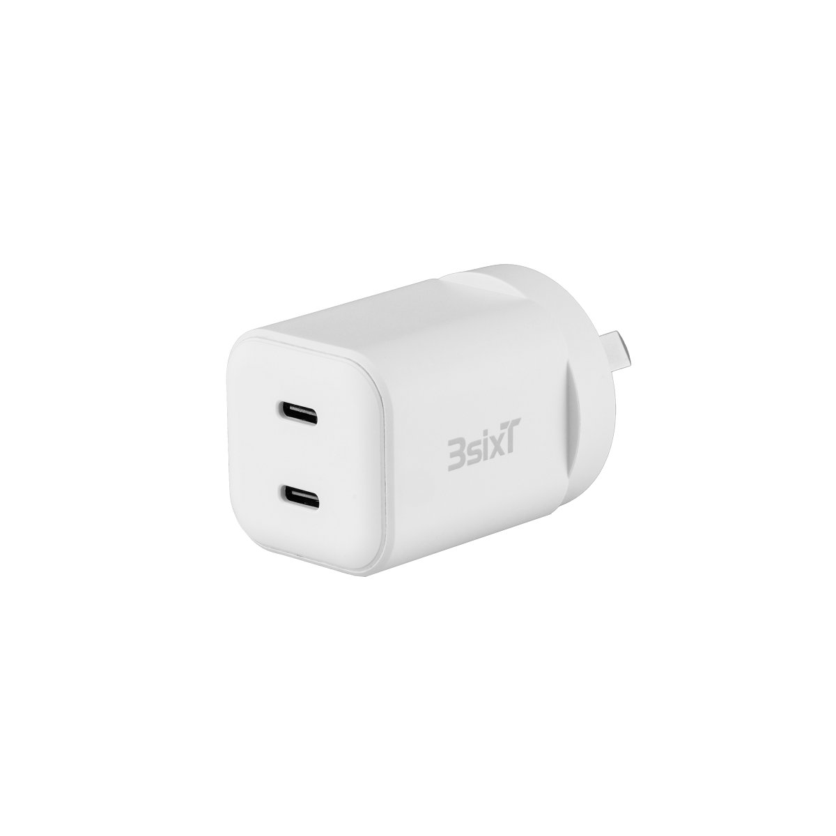 3sixT WALL CHARGER GaN 35W USB-C PD 2x WHITE