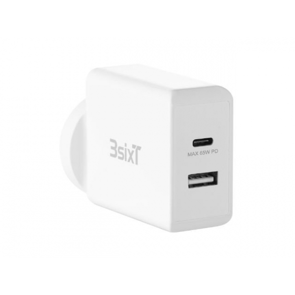 3sixT WALL CHARGER ANZ 65W USB-C PD +2.4A