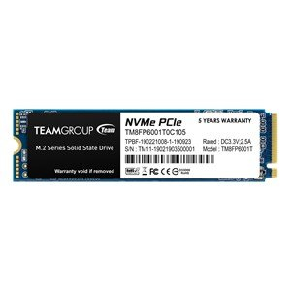 TEAM MP33 M.2 2280 1TB PCIe 3.0 x4 with NVMe 1.3 3