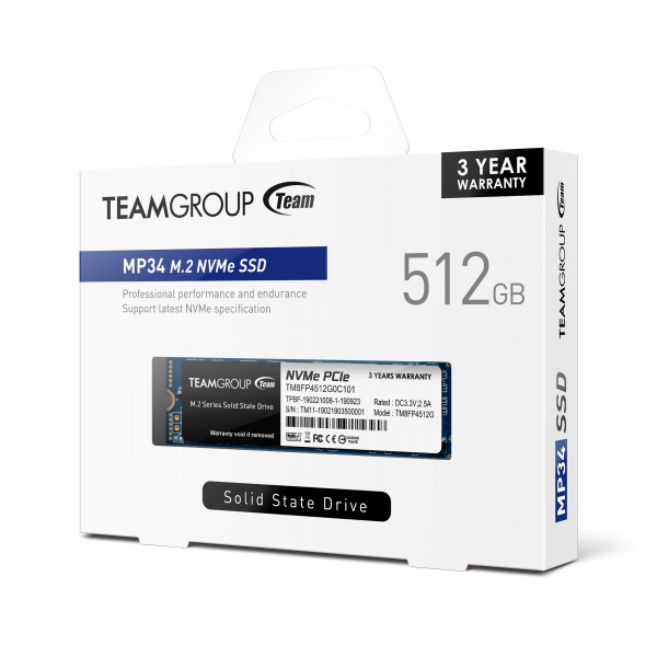 TEAM GROUP MP34 512GB M.2 NVMe