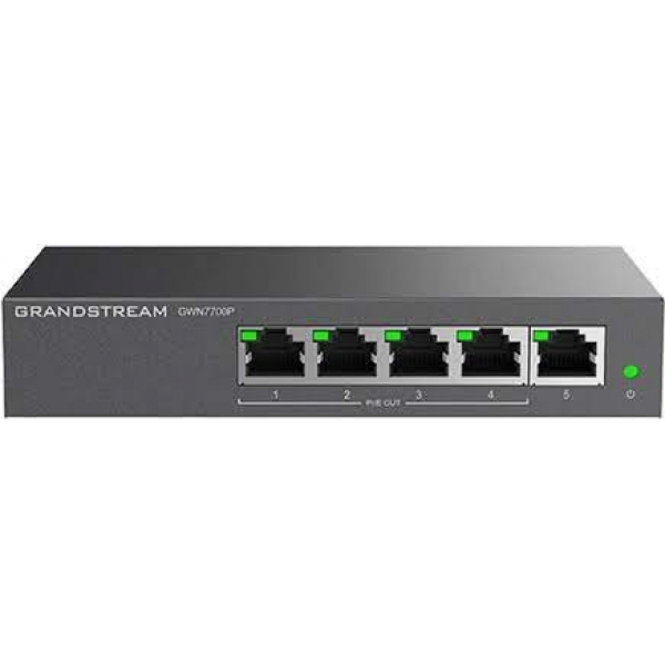 GRANDSTREAM 5 PORT GIGABIT UNMANAGED PoE SWITCH