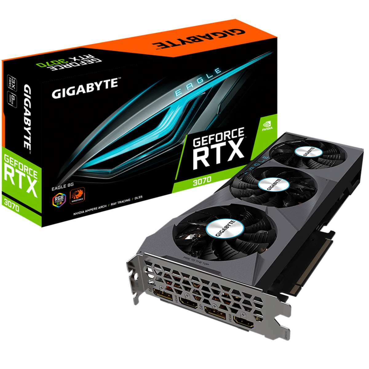 Gigabyte GeForce RTX 3070 Eagle Rev2 2xHDMI 2xDP 8 Gigabyte GeForce RTX 3070 Eagle Rev2 2xHDMI 2xDP 8